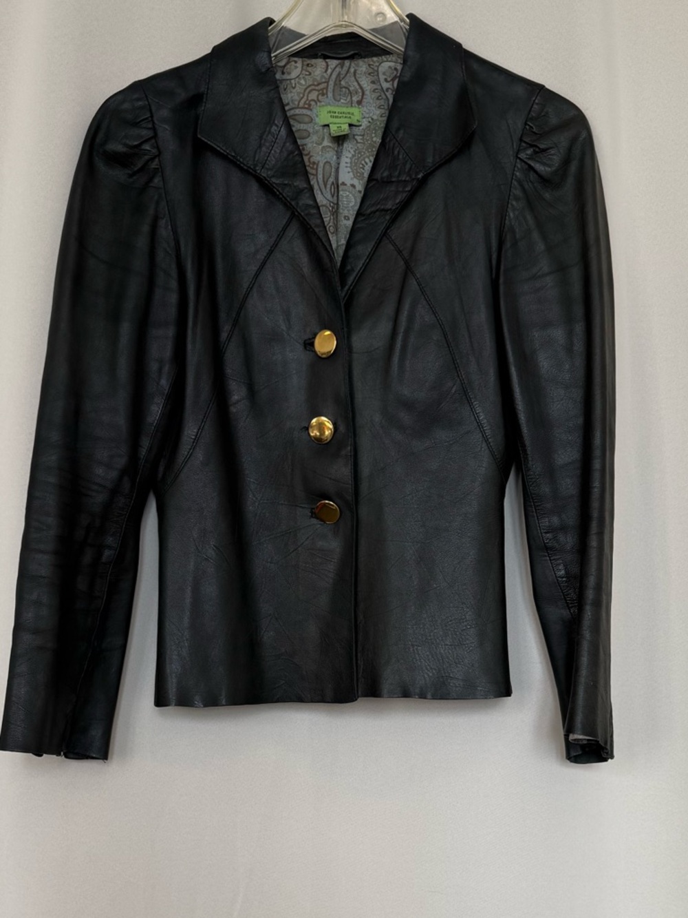 John Carlisle Leather Blazer Jacket - Women